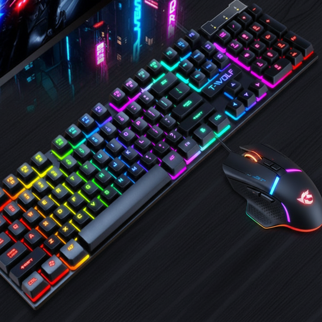 Clavier Gaming RGB Mécanique - Touches Flottantes & Rétroéclairage