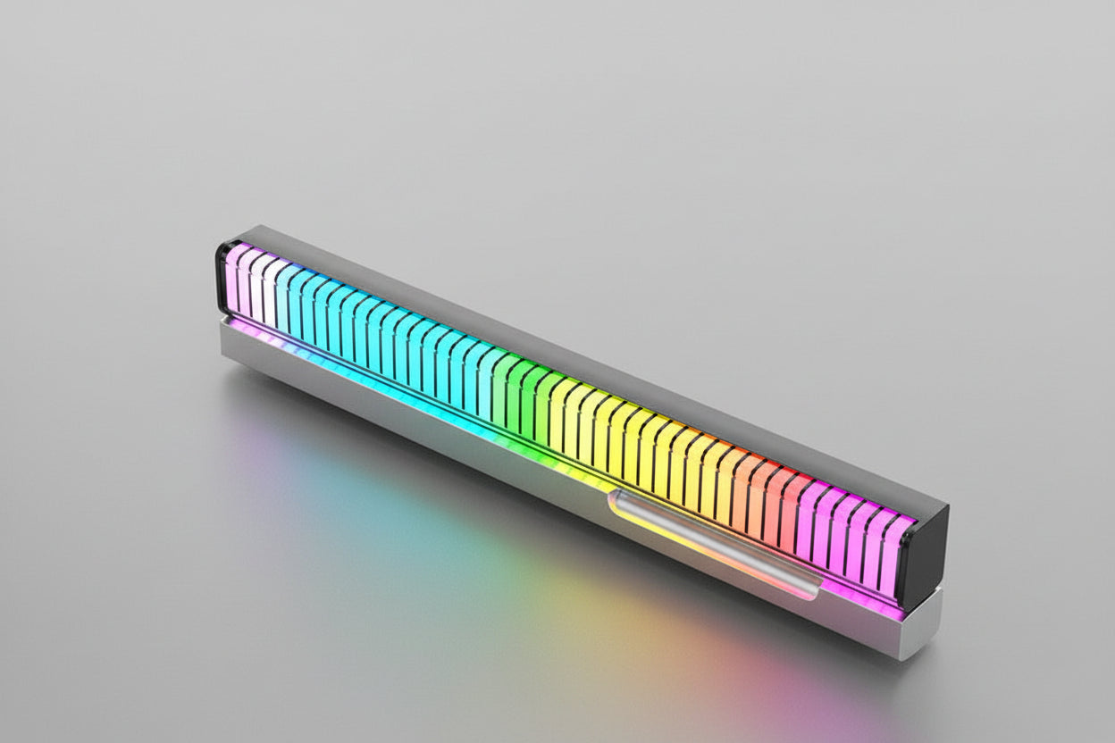 Barre LED RGB Intelligente - Contrôle Vocal & Rythme Musical Gaming